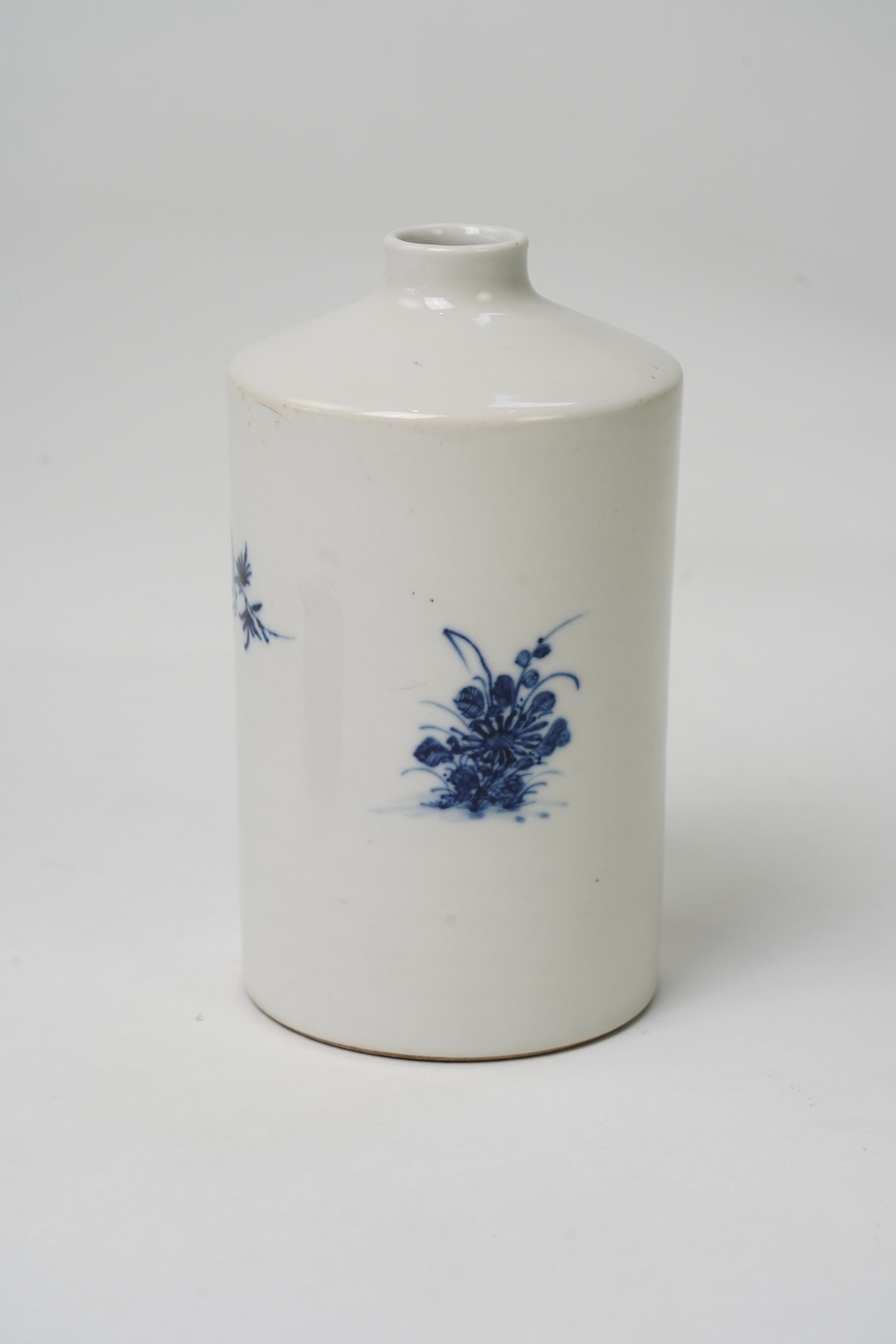 An unusual shape Chinese blue and white vase, 18th/19th century